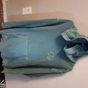 Ivory Ella Seafoam Hoodie with Elephant Design